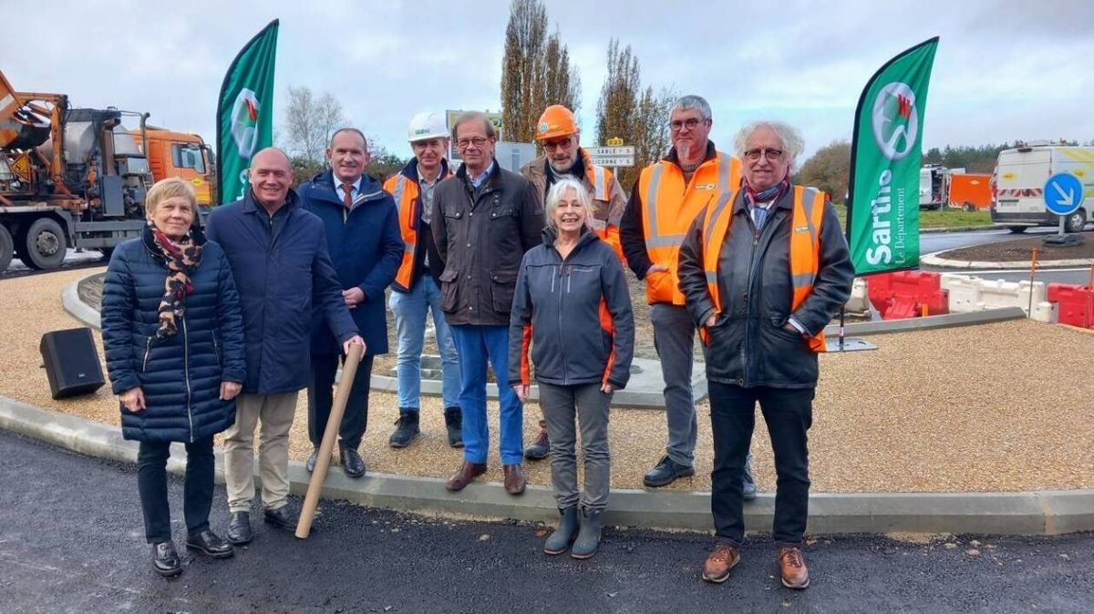À La Suze-sur-Sarthe, un giratoire pour sécuriser les routes