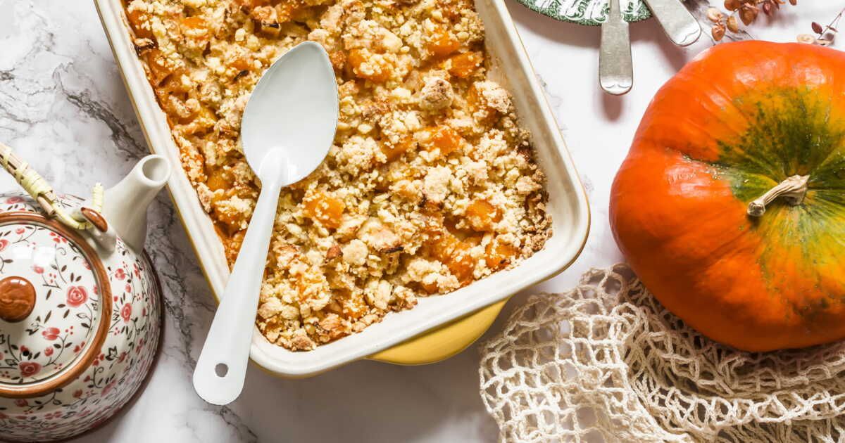 Un plat réconfortant pour l'hiver : le crumble de potimarron