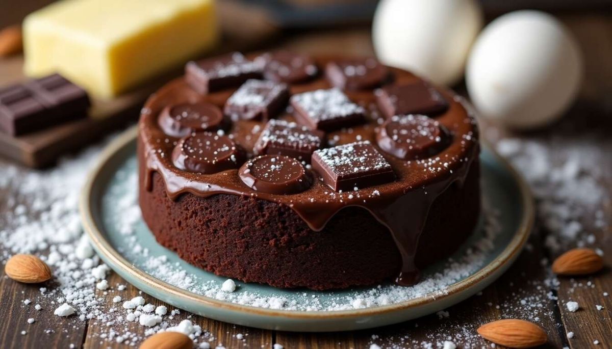 Un gâteau fondant sans farine en un clin d'œil