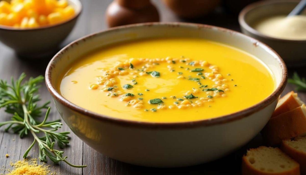 Velouté de maïs doux : recette facile et savoureuse