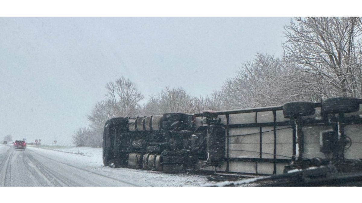 Des accidents sur l'A20 : la neige crée des embouteillages dans l'Indre