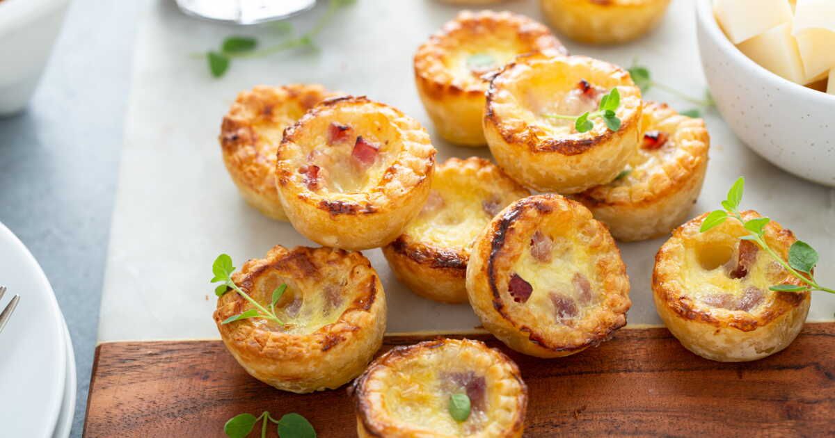 Des mini-quiches sans pâte pour un apéro réussi au réveillon
