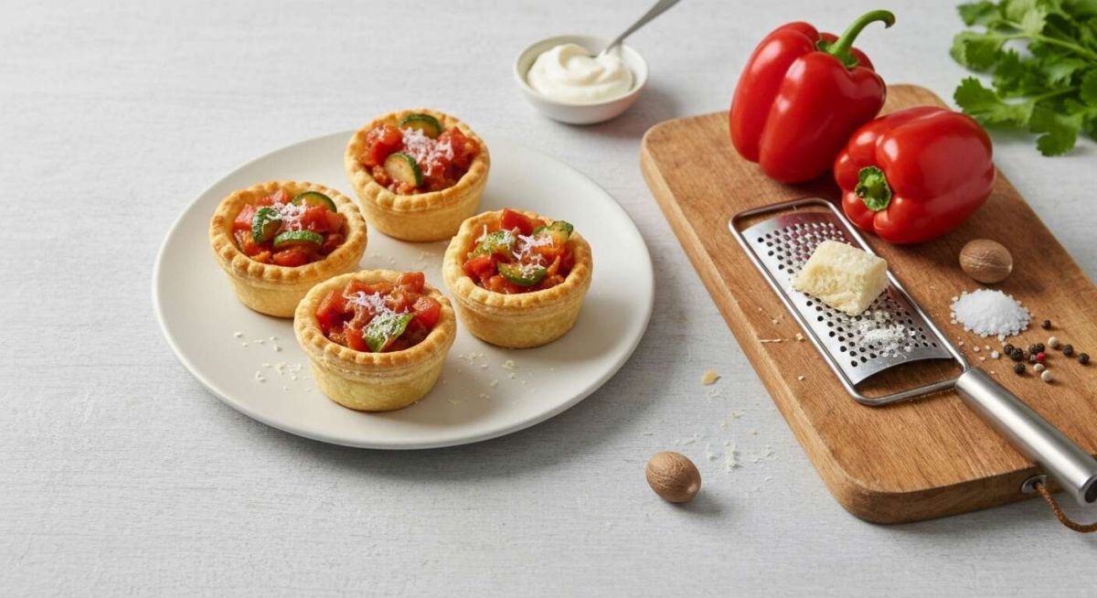 Des mini tourtes légères à la ratatouille pour lutter contre le gaspillage