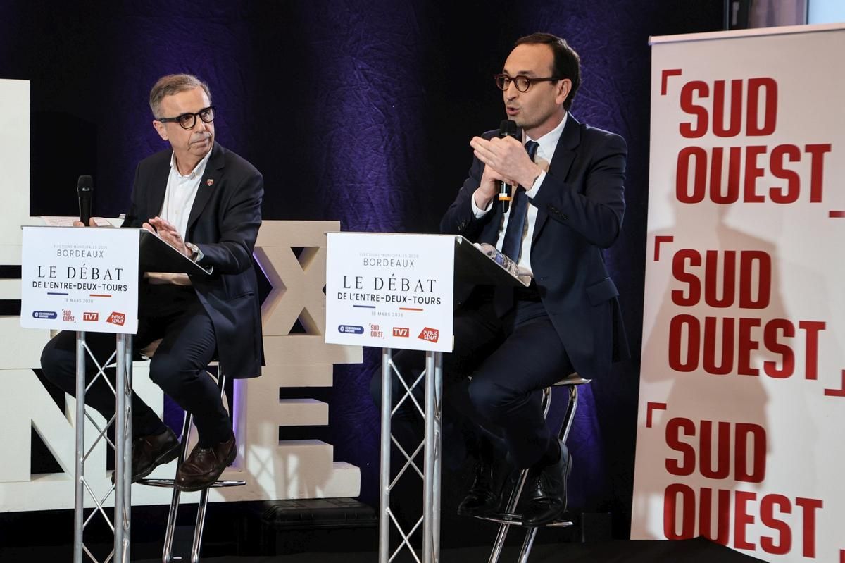 Municipales 2026 à Bordeaux : un débat musclé entre Hurmic et Cazenave