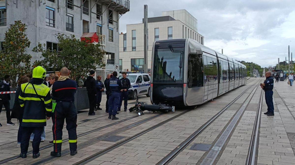 Accident entre tram et deux-roues à Tours : un léger blessé lors d'un freinage d'urgence