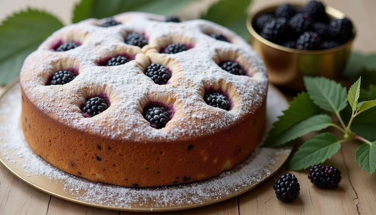 Un délicieux gâteau léger aux mûres pour vos journées d'été