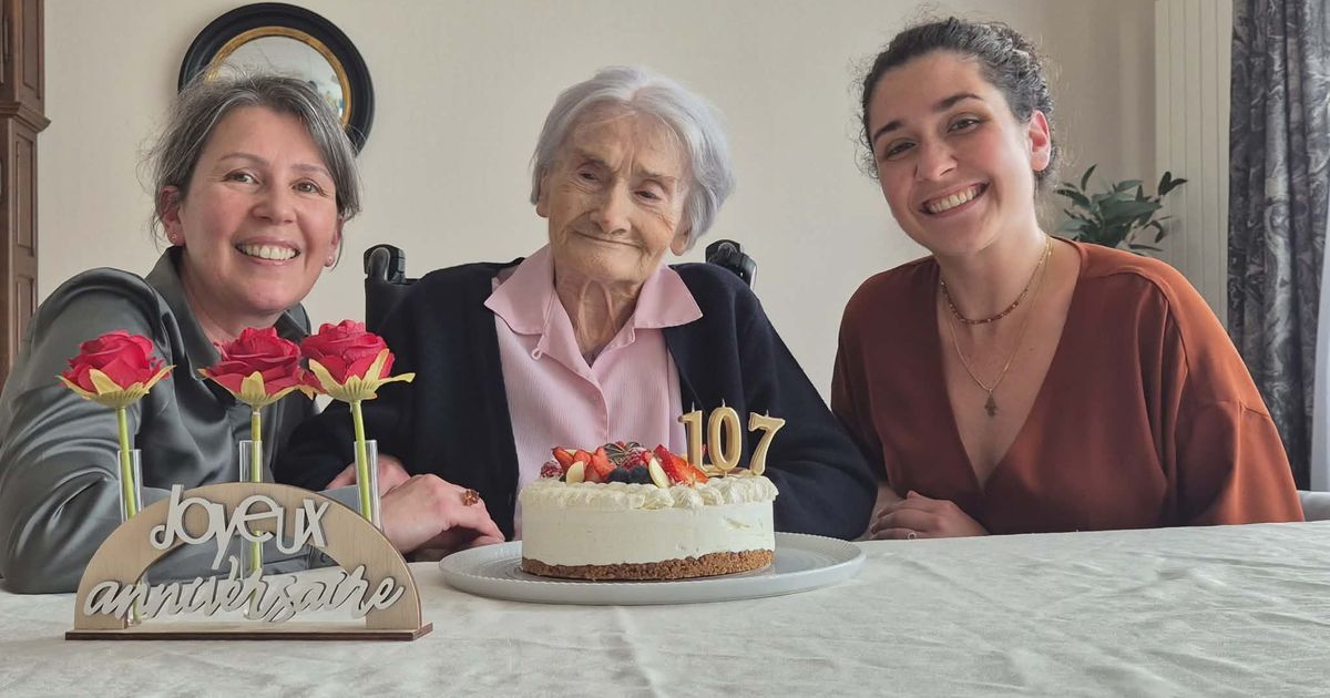Une centenaire comblée : Jeanne Gardin fête ses 107 ans à Cherbourg