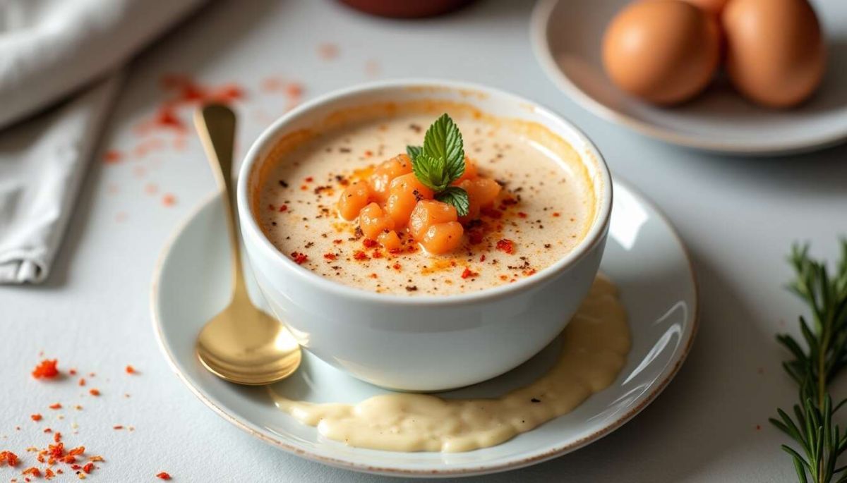 Cappuccino de bisque de langoustines : l'élégance en entrée