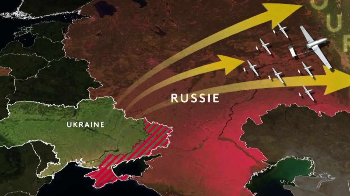 Les drones ukrainiens font trembler la Russie à 1700 km de la frontière