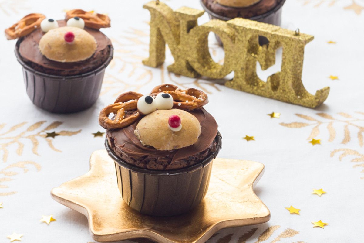 Des cupcakes renne pour un Noël gourmand