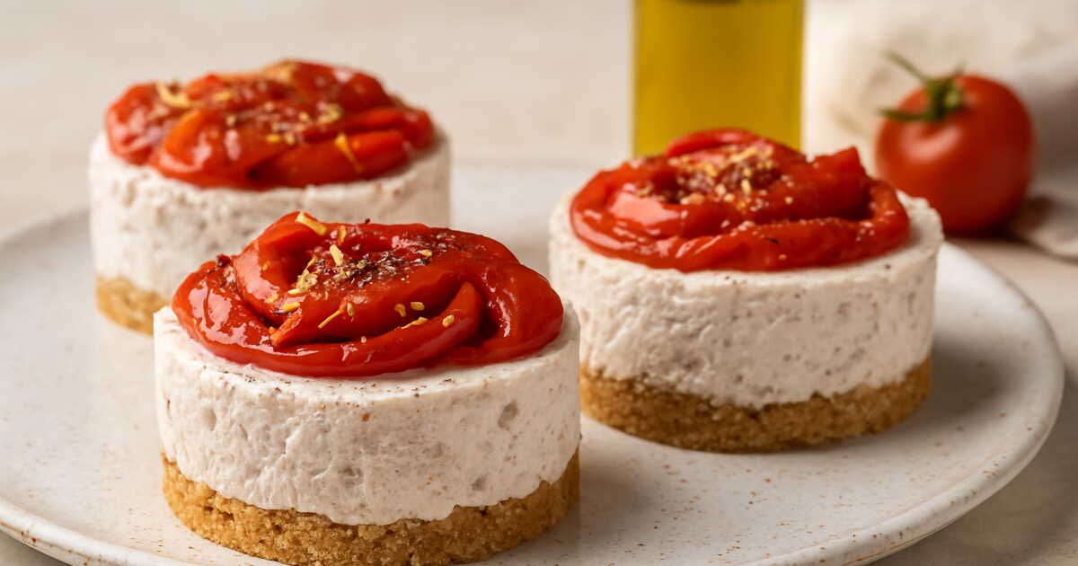 Un cheesecake salé qui invite au voyage des saveurs estivales
