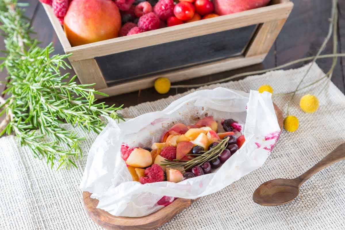 Des papillotes estivales pour un dessert rafraîchissant