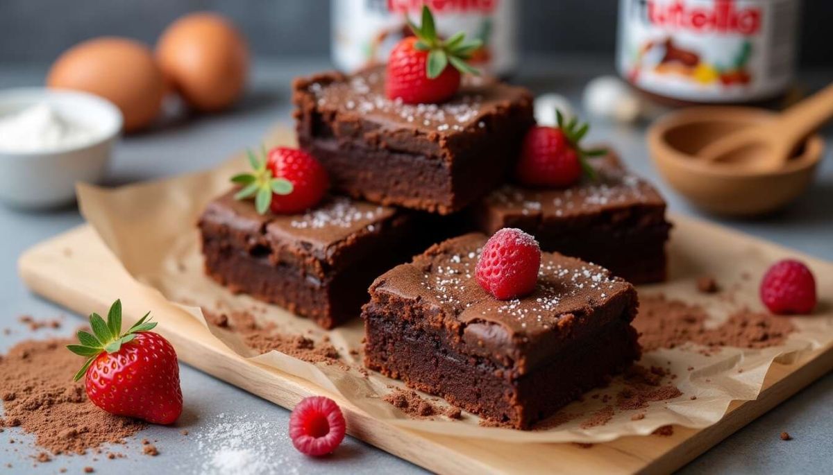 Des brownies au Nutella irrésistibles en un clin d'œil