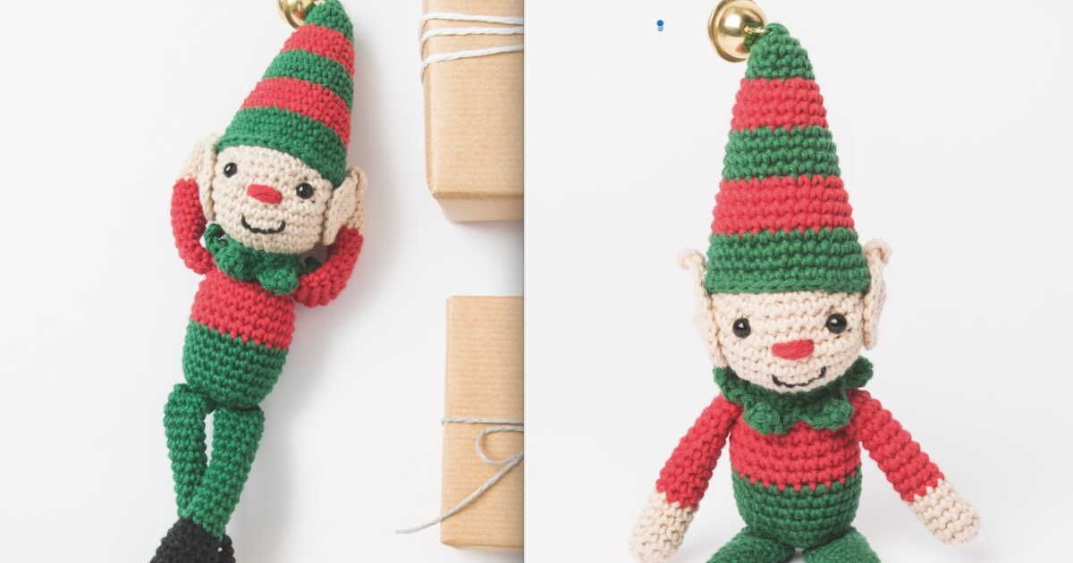 Créez votre propre mini lutin de Noël au crochet