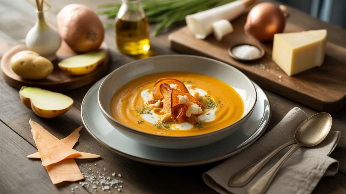 Une expérience gustative unique avec le velouté de potiron et fromage frais