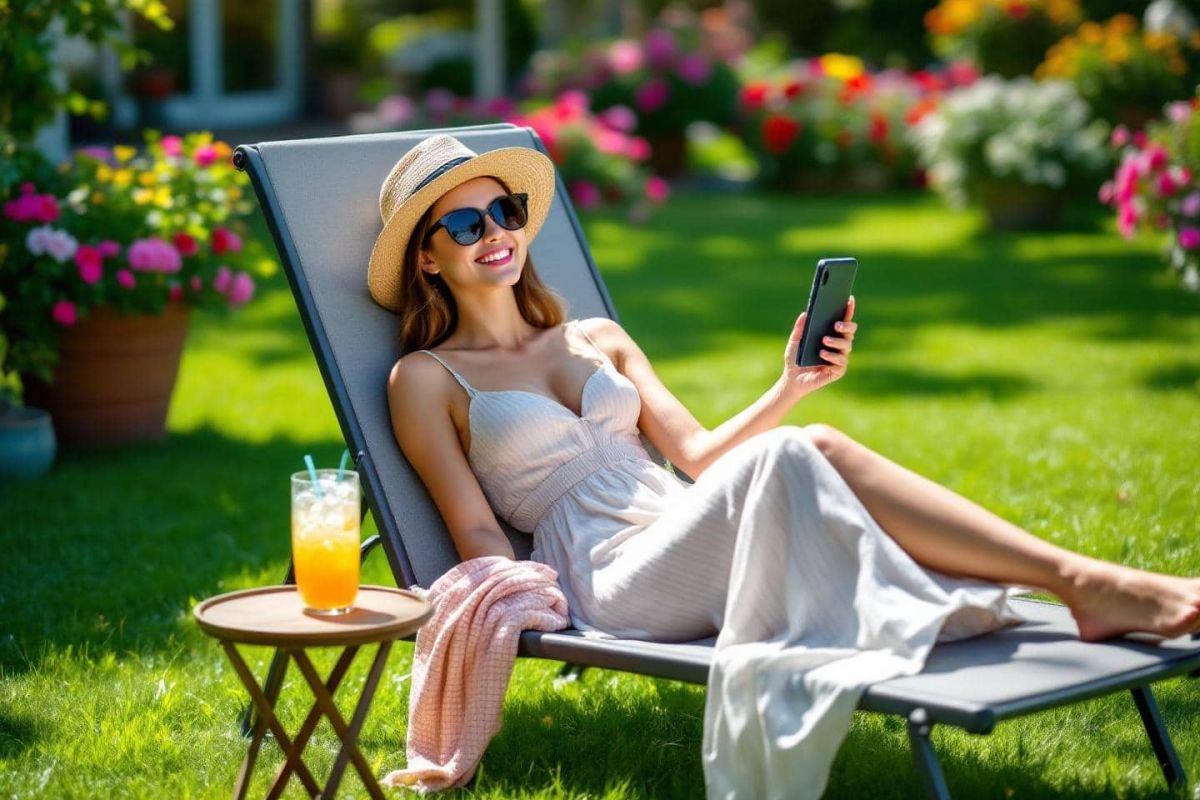 le bon plan jardin : une promo irrésistible sur le bain de soleil en aluminium