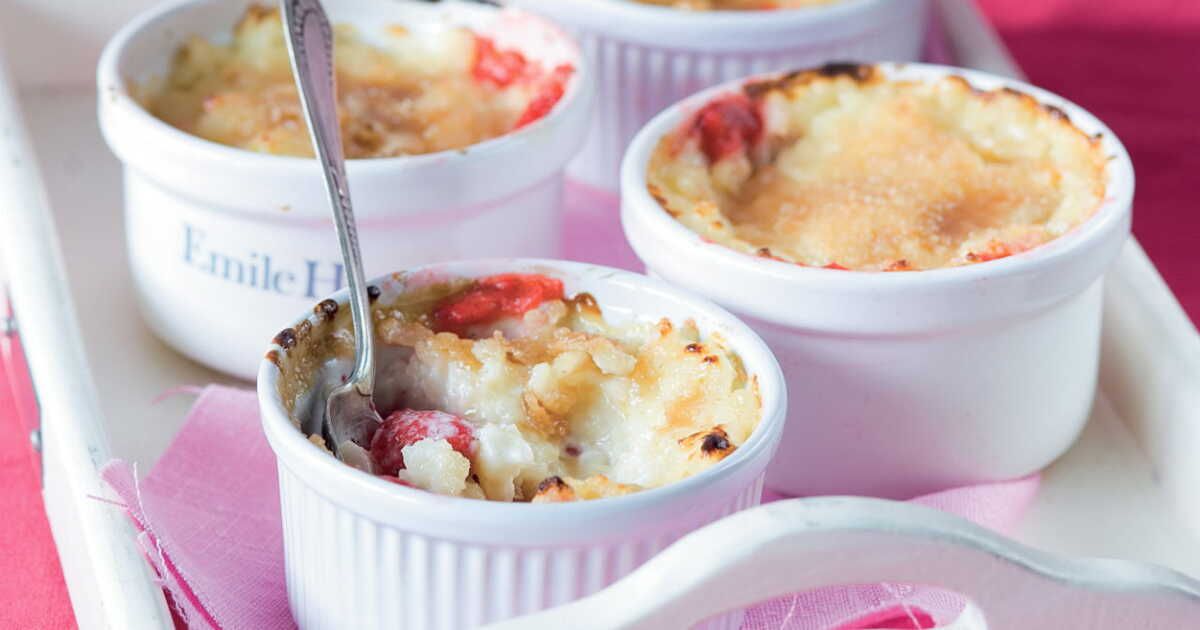 Un dessert crémeux : le riz au lait à la fraise