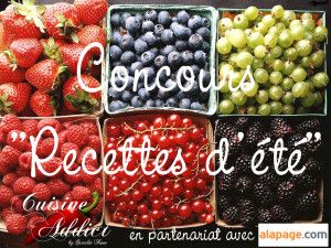 Récapitulatif des recettes pour le concours "Recettes d'été"