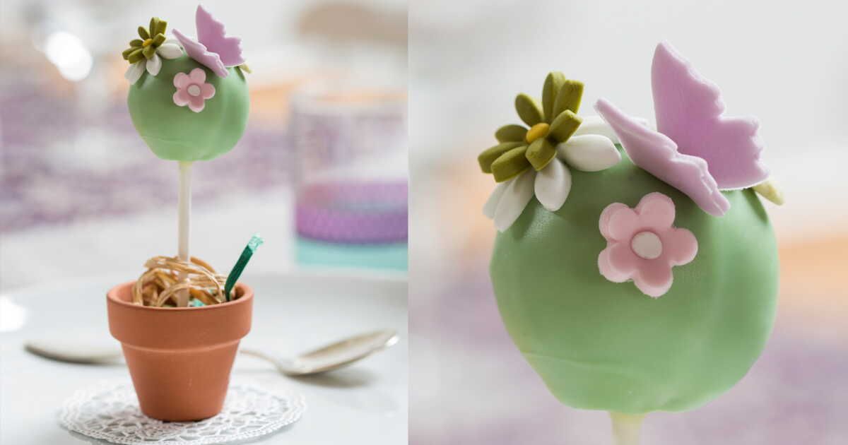 Des cake pops de printemps