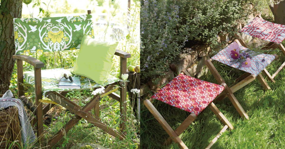 Recouvrir des sièges de jardin