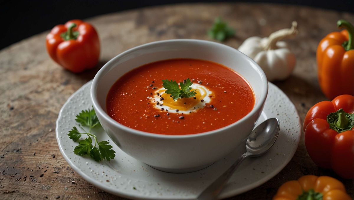 une crème de poivron au thermomix qui ravira vos invités