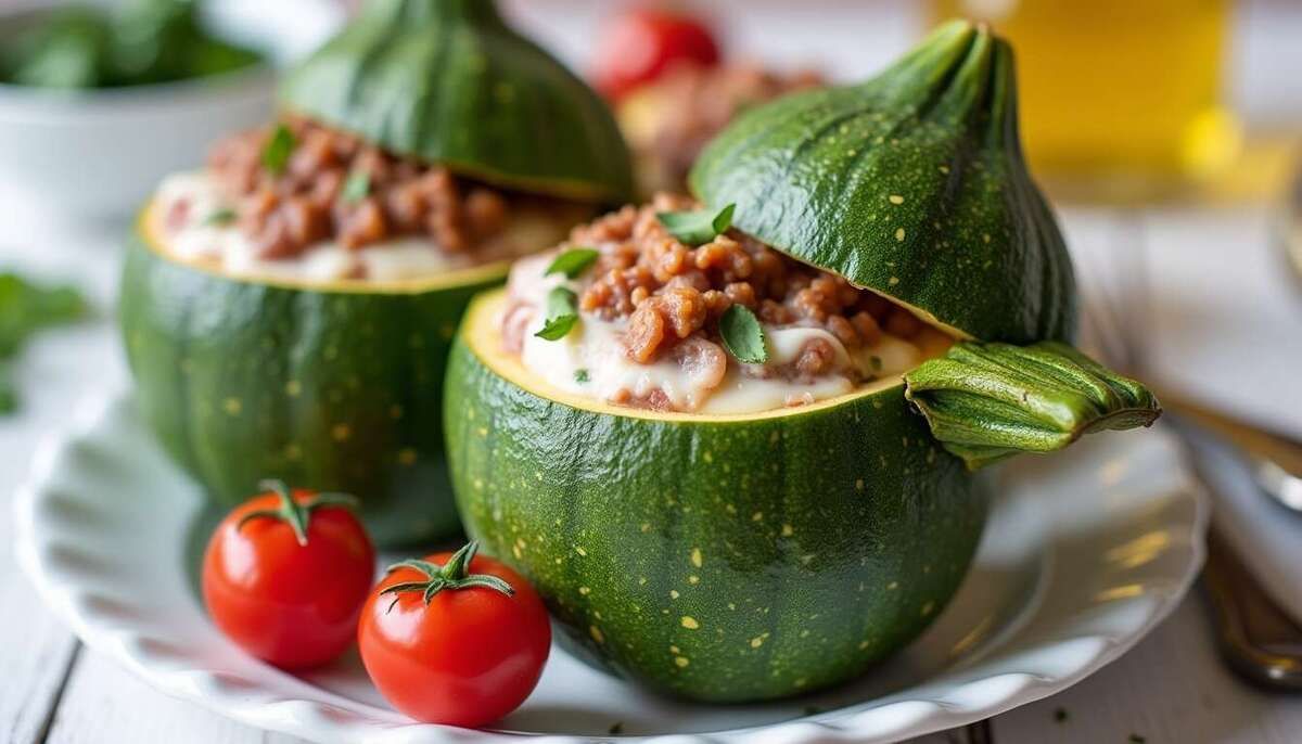 Savourez des courgettes rondes farcies au four pour régaler vos convives