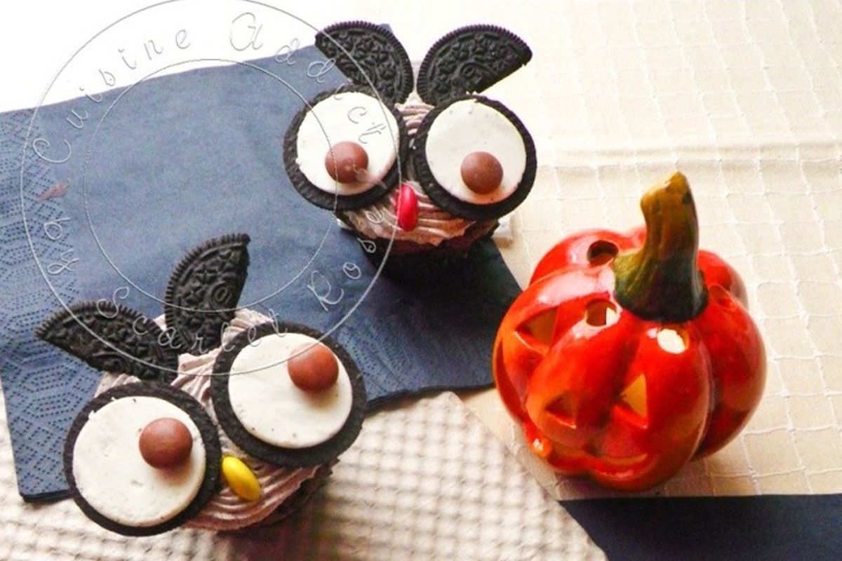 Des cupcakes chouettes pour Halloween : une recette gourmande