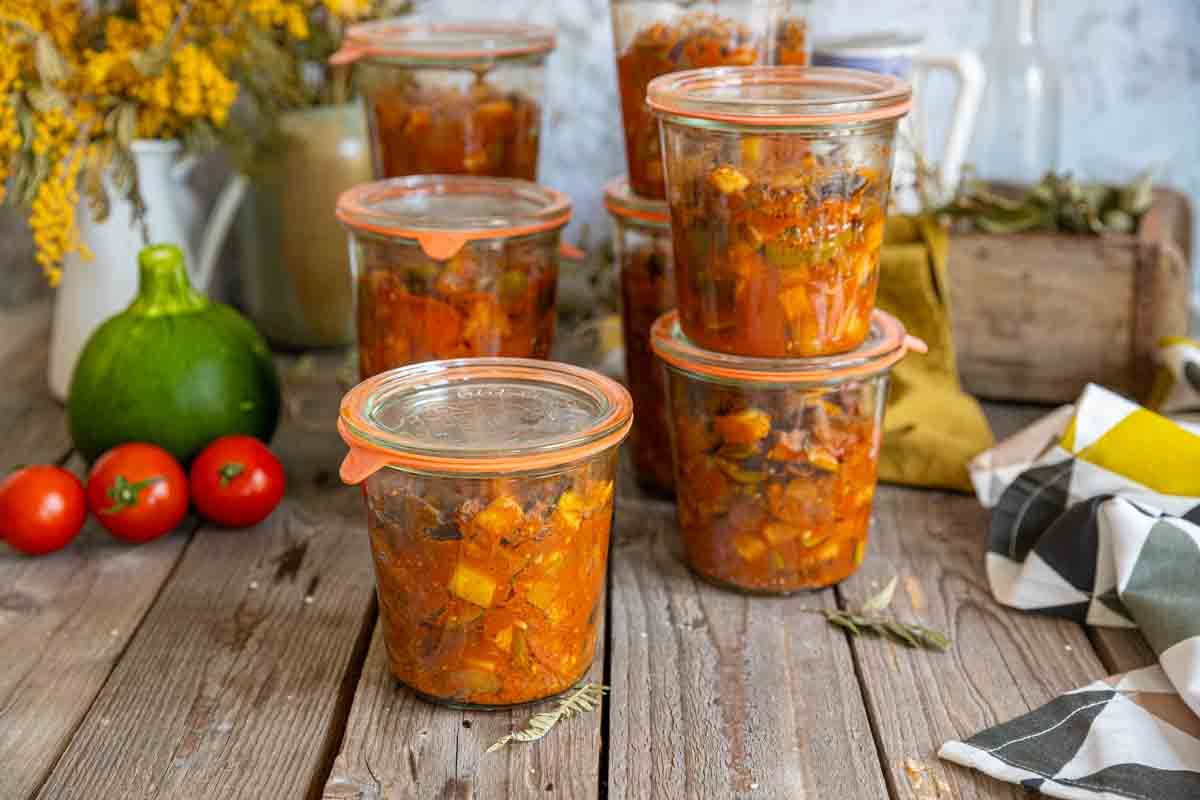 Réalisez vos bocaux de ratatouille maison