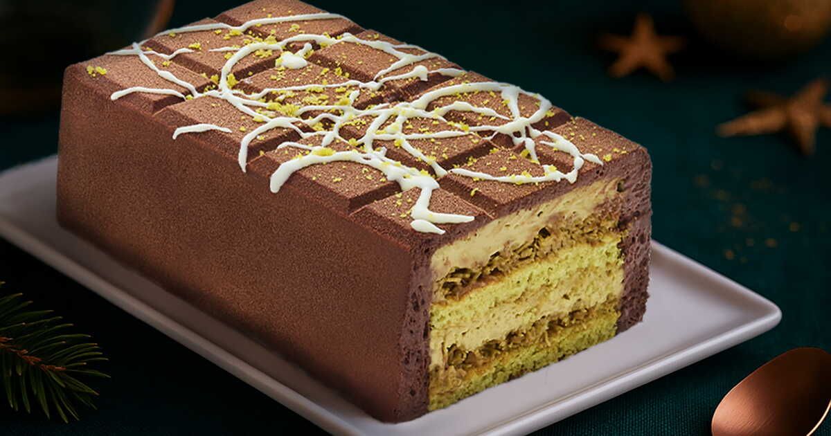 la bûche de noël qui va séduire vos convives : découvrez la version picard façon dubai chocolate