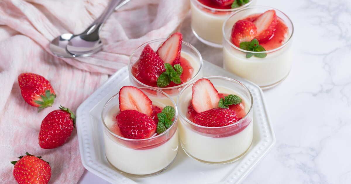 Panna cotta légère aux fraises : un dessert allégé et délicieux