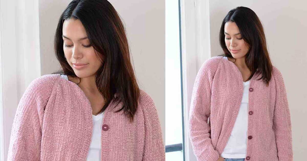 Tricot gratuit : créez votre gilet en fil chenille avec style